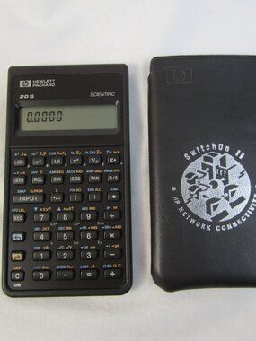 Vintage Hewlett Packard HP 20S Scientific Calculator w/ Soft Case | Tested-Works